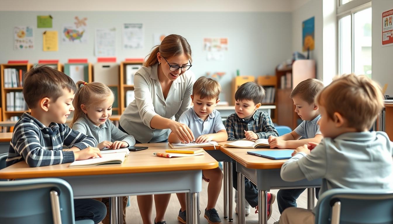 Students working in research laboratory
